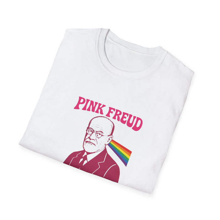 Pink Freud T-Shirt – “Dark Side of Your Mom” Funny Psychedelic Rainbow Graphic Tee